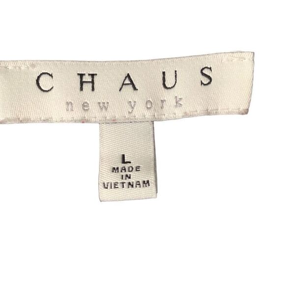 Pre Owned Women’s Chaus New York Long Sleeve Blouse Sz Lg Abstract City Style - Picture 7 of 8